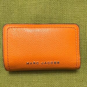 Marc Jacobs Tangerine Leather Card Holder